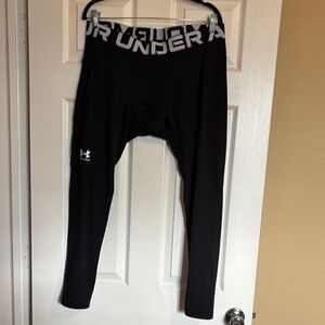 Under Armour ColdGear men’s black compression athletic tights size 2XL